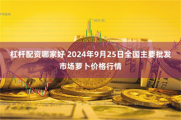 杠杆配资哪家好 2024年9月25日全国主要批发市场萝卜价格行情